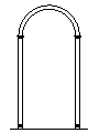 Форма межкомнатной арки "Классика" - схематичный рисунок